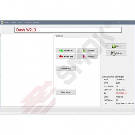 MS0012 Mercedes W213 , W222 Lift 2017-... , W463 Lift 2019-... Dashboard OBD