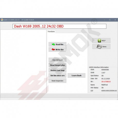 MS0011Mercedes W169, W245 (24c32) 2005-2012 with blockade EZS OBD