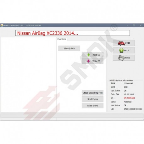AB0017 Nissan AirBag XC2336 2014-... OBD