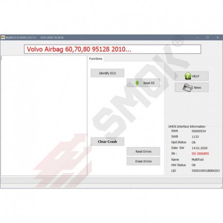 AB0022 Volvo AirBag Modules 60/70/80 2010-... 70F3466+95128 Bosch by OBD