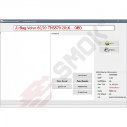 AB0024 Volvo AirBag modules TMS570 Clear Crash/Events OBD