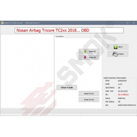 AB0027 Mazda, Nissan AirBag TC2xx OBD