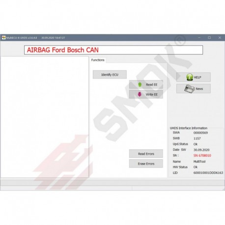 AB0028 Ford Bosch AirBag CAN OBD 2005-2018 with EEprom (95080, 95160, 95320, 95640)