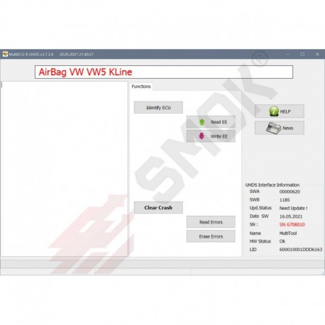 AB0031 AirBag VW/Seat/Skoda Old Modules VW5/VW51/VW61 (1C0,6Q0,1J0) by module Connecto