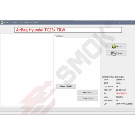 AB0043 AirBag Kia Hyundai TRW TC23x OBD