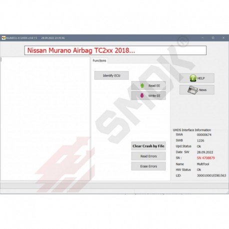 AB0045 AirBag Nissan Murano TC22xx, TC2xx OBD