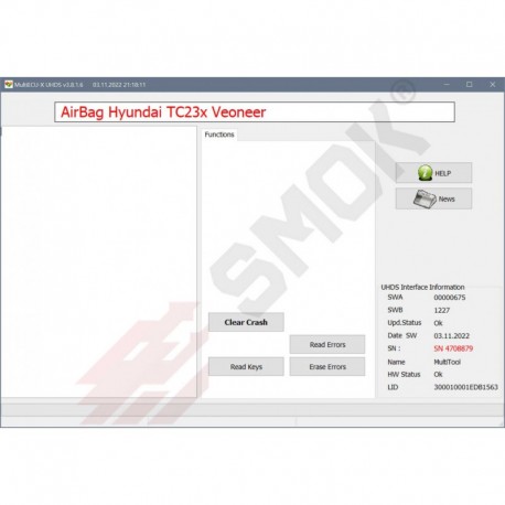 AB0046 AirBag Kia Hyundai Veoneer TC2xx OBD