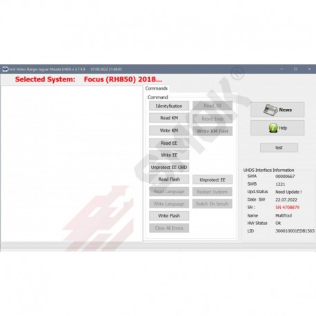 FD0042 Unprotected EEprom Dashboard Ford Focus by OBD FD0042 Unprotected EEprom Dashboard Ford Focus by OBD