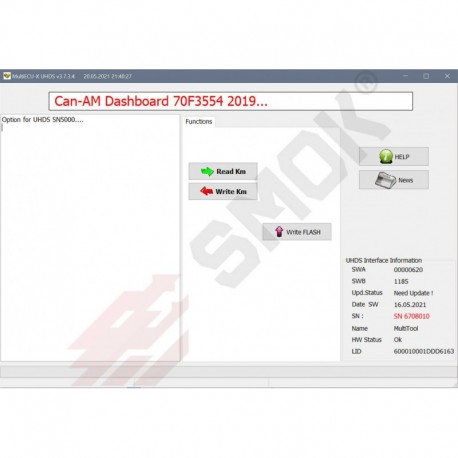 BB0001 Bombardier (Can-Am) Dashboard Bosch 70F3554 20019-... by Dash Cennector